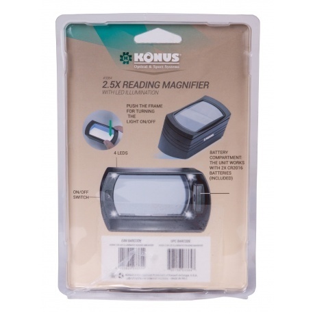 Лупа Konus Reading 2,5x - фото 9