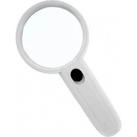 Лупа Kromatech ручная круглая 3х, 75 мм, с подсветкой (2 LED), б...