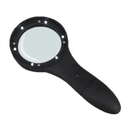 Лупа Kromatech ручная круглая 4x, 63 мм, с подсветкой, ультрафио...