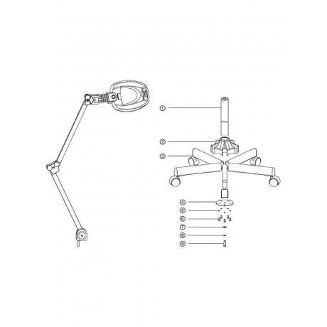 Лупа-лампа Микромед Medic 05 на штативе - фото 9