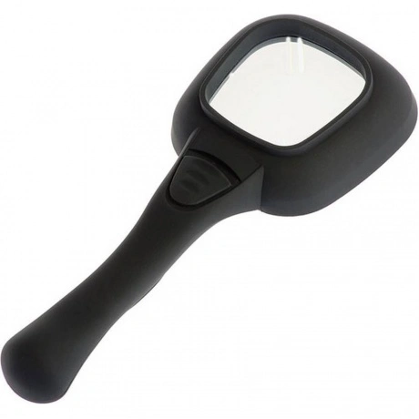 Лупа 600558 (диам.65мм, 3х, с LED подсветкой, 6 светодиодов)