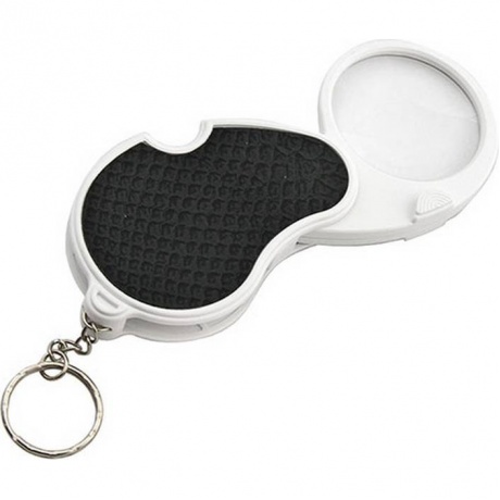 Лупа 6901 (брелок, диам.45мм, 4х, LED подсветка) - фото 2