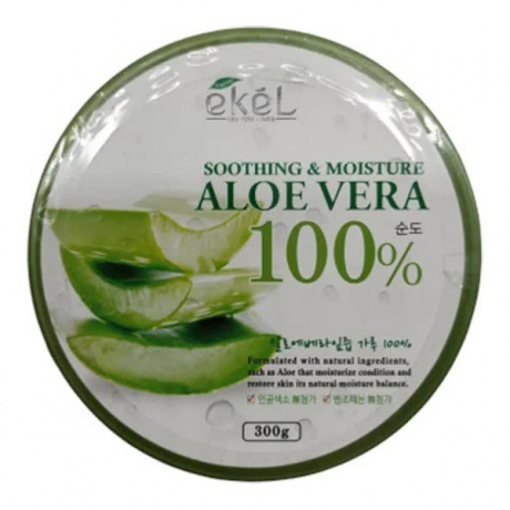 EKEL Универсальный гель с экстрактом алоэ вера Soothing &amp; Moisture Aloe Vera 100%, 300гр - фото 1