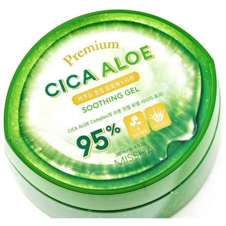 Успокаивающий гель MISSHA Premium Cica Aloe Soothing Gel 300 мл - фото 3