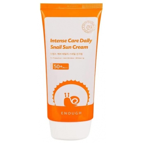 Солнцезащитный крем с муцином улитки Enough Intense Care Daily Snail Sun Cream - фото 2