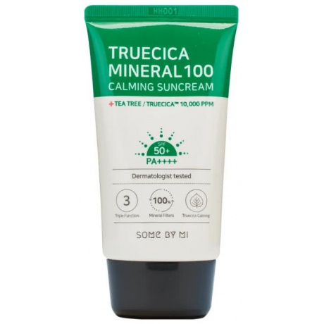 Крем солнцезащитный SOME BY MI Truecica Mineral 100 Calming Suncream SPF 50PA++++ 50 мл - фото 1