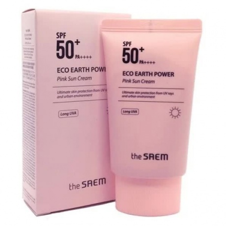 Крем солнцезащитный Eco Earth Pink Sun Cream - фото 1
