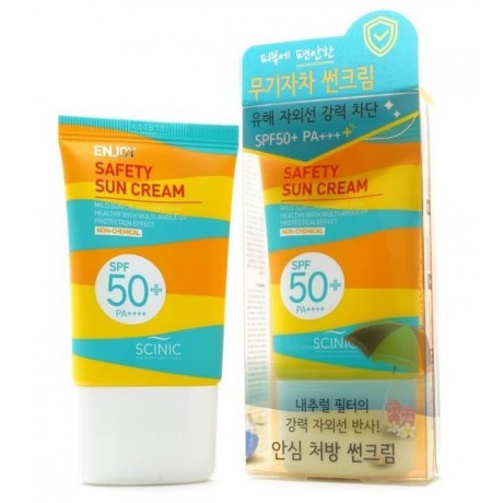 SCINIC Солнцезащитный крем ENJOY Safety Sun Cream SPF50+PA++(50 мл) - фото 2