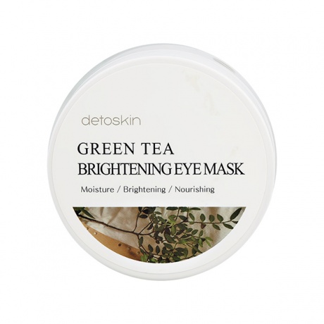 DETOSKIN. Гидрогелевые патчи с зеленым чаем, GREEN TEA BRIGHTENING EYE MASK 60шт/87г - фото 3