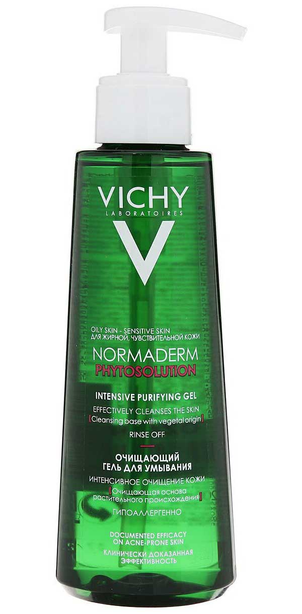 Vichy normaderm phytosolution intensive purifying gel. Виши Нормадерм умывалка. Виши Нормадерм фитосолюшн. Vichy Normaderm гель. Виши Нормадерм фитосолюшн гель для умывания.