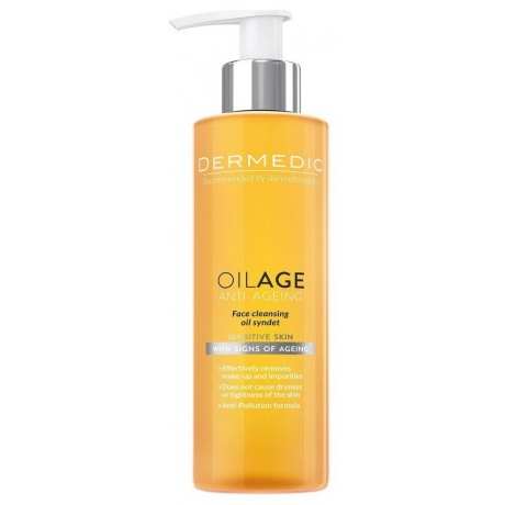 Очищающее масло Dermedic Oilage для лица для сухой кожи 200 мл - фото 1