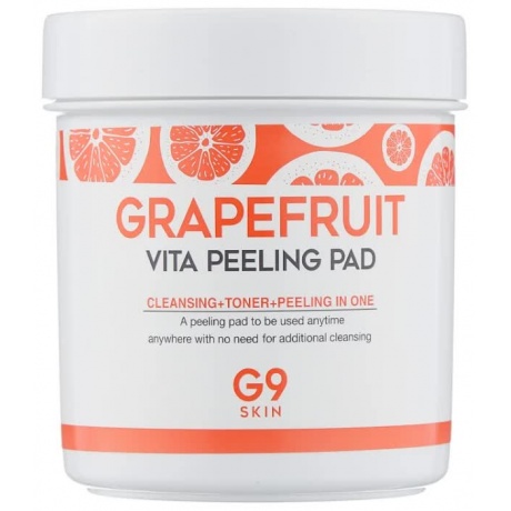 Ватные диски для очищения кожи G9SKIN Grapefruit Vita Peeling Pad 200g - фото 1
