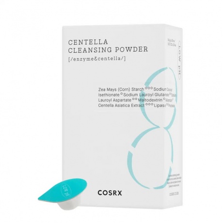 Пудра очищающая с экстрактом центеллы COSRX Low pH Centella Cleansing Powder 0,4*30 г - фото 1