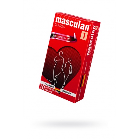 Презервативы Masculan Classic 1, 10 шт. Нежные (Senitive) ШТ - фото 1