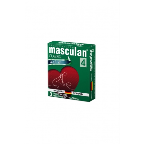Презервативы Masculan Classic 4, 3 шт. Увеличенного размера (XXL) розового цвета ШТ - фото 2
