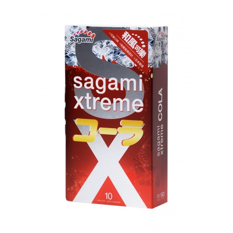 Презервативы латексные Sagami Xtreme Cola №10, 19 см - фото 2