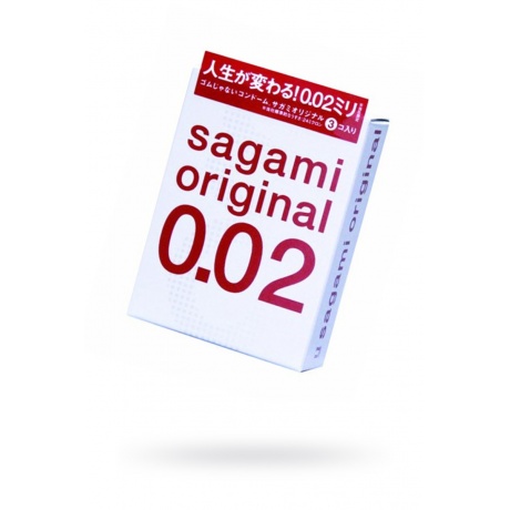 Презервативы Sagami Original 0.02 УЛЬТРАТОНКИЕ,гладкие №3 - фото 1