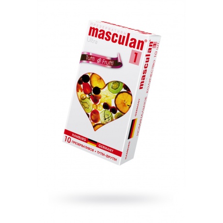 Презервативы Masculan Ultra 1, 10шт. Тутти-Фрутти (Tutti-Frutti) ШТ - фото 1