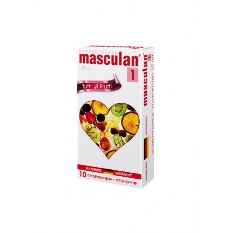 Презервативы Masculan Ultra 1, 10шт. Тутти-Фрутти (Tutti-Frutti) ШТ - фото 2