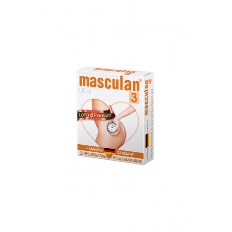 Презервативы Masculan Ultra 3, 3 шт. Продлевающие (Long Pleasure) ШТ - фото 2