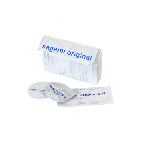 Презервативы полиуретановые Sagami Original 002 Quick №6 - фото 4