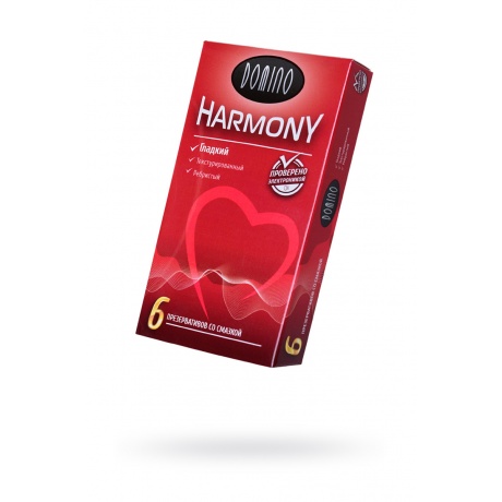 Презервативы Luxe DOMINO HARMONY Гладкий 6 шт. в упаковке - фото 1