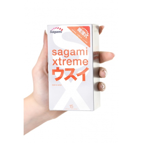 Презервативы латексные Sagami Xtreme 0.04mm №15 - фото 7