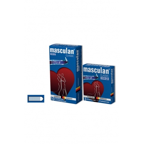 Презервативы Masculan Classic 2, 10 шт. С пупырышками (Dotty) ШТ - фото 3