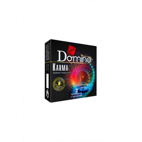 Презервативы Luxe DOMINO PREMIUM Karma, роза, жожоба и сандал, 3 шт. в упаковке - фото 2