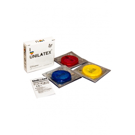 Презервативы Unilatex Multifrutis №3 ароматизированные ,цветные - фото 2