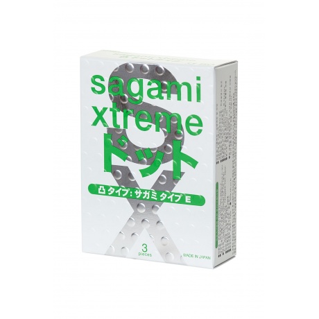 Презервативы Sagami, xtreme, type-e, латекс, 18,5 см, 5,2 см, 3 шт. - фото 2