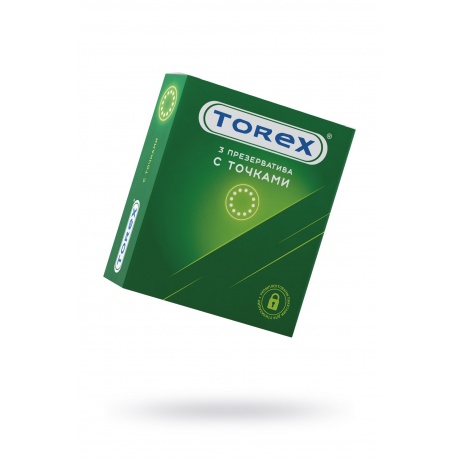 Презервативы Torex, точечные, латекс, 18,5 см, 5,4 см, 3 шт. - фото 1