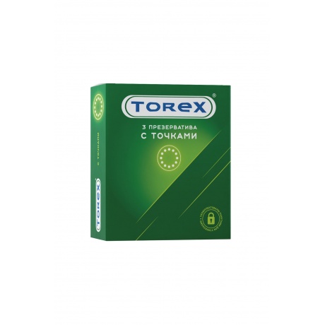 Презервативы Torex, точечные, латекс, 18,5 см, 5,4 см, 3 шт. - фото 2