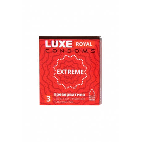 Презервативы Luxe, royal, extreme, 18 см, 5,2 см, 3 шт. - фото 2