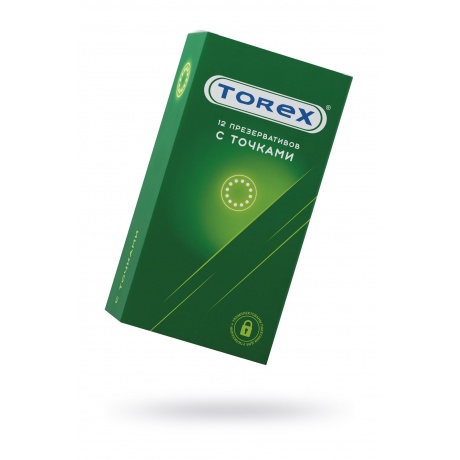 Презервативы Torex, точечные, латекс, 18,5 см, 5,4 см, 12 шт. - фото 1