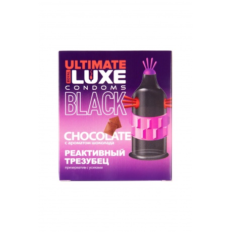 Презервативы Luxe, black ultimate, «Реактивный трезубец», шоколад, 18 см, 5,2 см, 1 шт. - фото 2