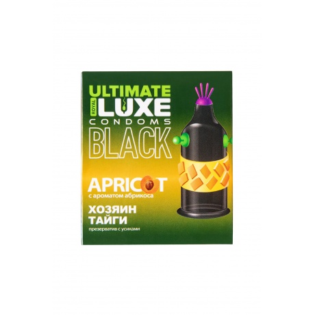 Презервативы Luxe, black ultimate, «Хозяин тайги», абрикос, 18 см, 5,2 см, 1 шт. - фото 2