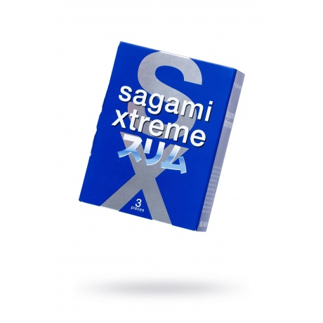 Презервативы Sagami, extreme, feel fit, гладкие, 19 см, 5,1 см, 3 шт. - фото 1