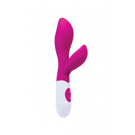 Вибратор с клиторальным стимулятором TOYFA A-Toys Lilu, Силикон, Розовый, 20 см - фото 2