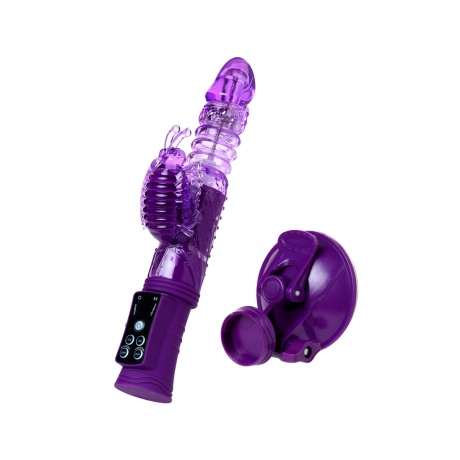 Вибратор с клиторальным стимулятором TOYFA A-Toys High-Tech fantasy, TPR, Фиолетовый, 23 см - фото 7