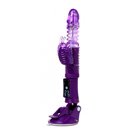 Вибратор с клиторальным стимулятором TOYFA A-Toys High-Tech fantasy, TPR, Фиолетовый, 23 см - фото 8