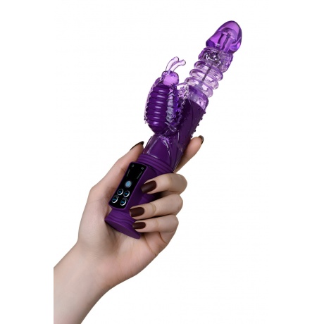 Вибратор с клиторальным стимулятором TOYFA A-Toys High-Tech fantasy, TPR, Фиолетовый, 23 см - фото 9
