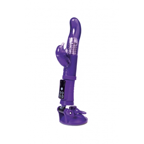 Вибратор с клиторальным стимулятором TOYFA A-Toys , TPR, Фиолетовый, 22,5 см - фото 2