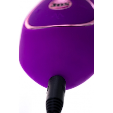 Вибратор с вакуумной стимуляцией клитора JOS JUM, силикон, фиолетовый, 21 см - фото 10