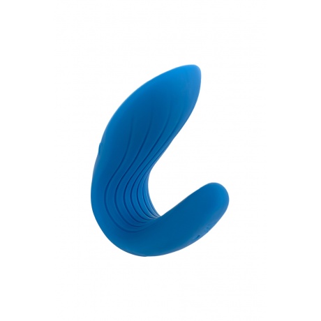 Многофункциональный стимулятор для пар Satisfyer Partner Whale, силикон, голубой, 17см - фото 2