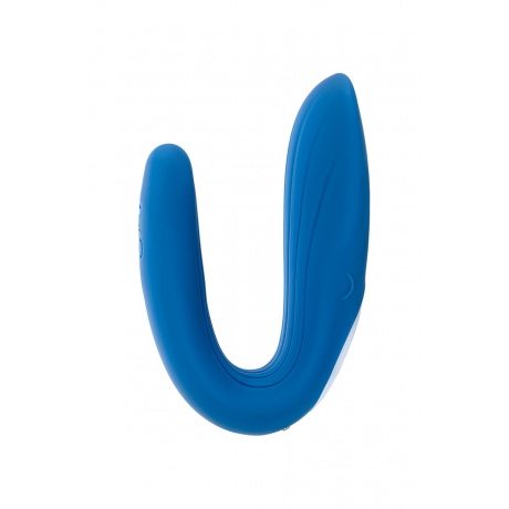 Многофункциональный стимулятор для пар Satisfyer Partner Whale, силикон, голубой, 17см - фото 3