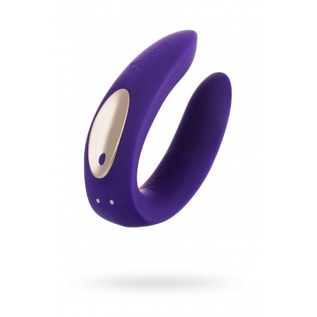 Многофункциональный стимулятор для пар Satisfyer Partner Toy Plus, силикон, фиолетовый, 18см - фото 1