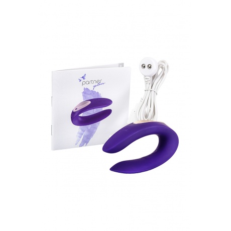 Многофункциональный стимулятор для пар Satisfyer Partner Toy Plus, силикон, фиолетовый, 18см - фото 4