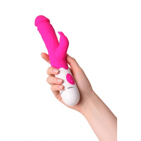 Нереалистичный вибратор TOYFA A-Toys  Mist, Силикон, Розовый, 25,4 см - фото 7