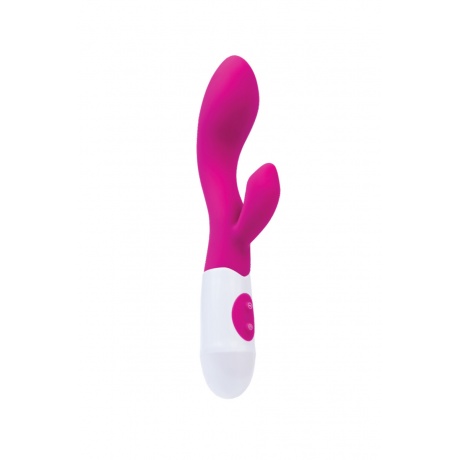 Вибратор с клиторальным стимулятором TOYFA A-Toys  Fela, Силикон, Розовый, 20,5 см - фото 2